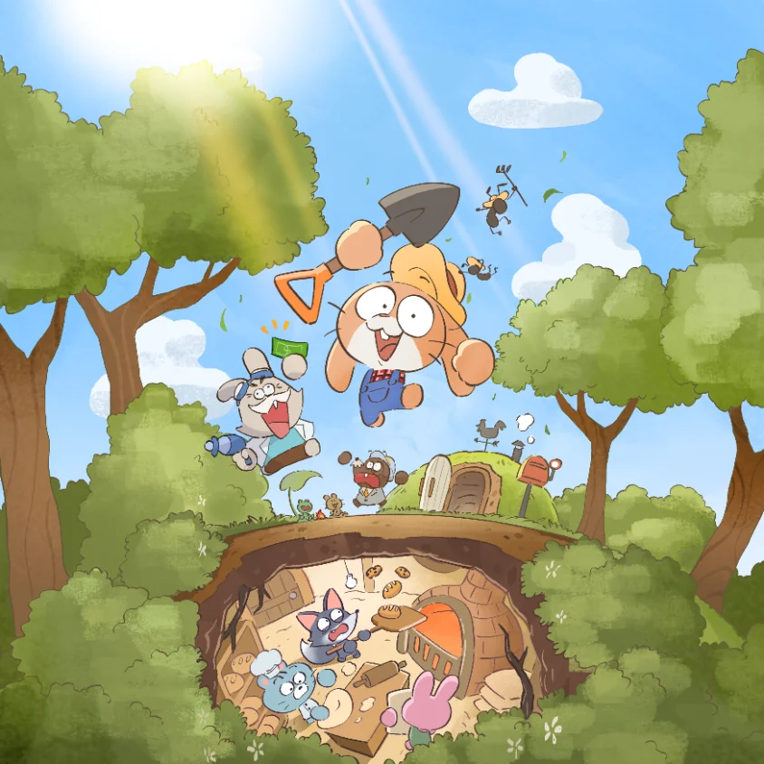 Rabbit Hole: Cozy Animal Farm! key art